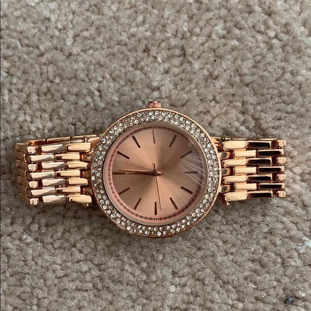 Rose gold watch
